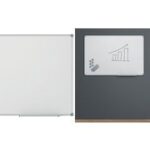 Witte wandbord MAULstandaard, 90 x 60 cm, grijs