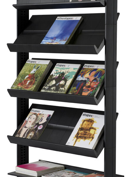 Paperflow brochurerek Uno gemakkelijke displays, met 5 vakken.