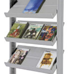 Paperflow brochurerek Uno gemakkelĳke displays, met 5 vakken.