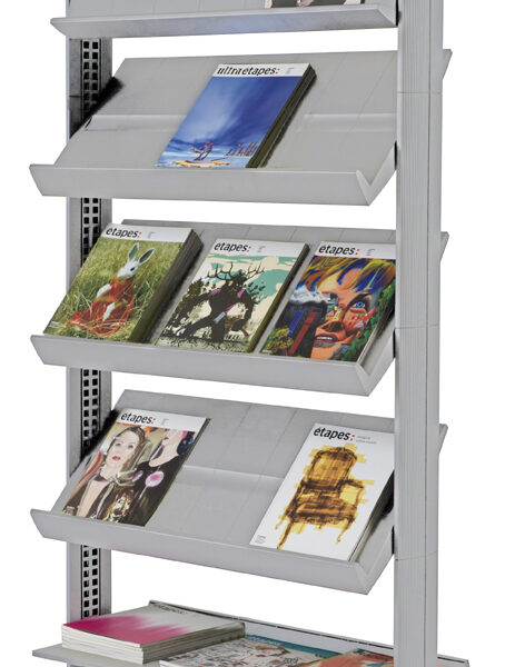 Paperflow brochurerek Uno gemakkelijke displays, met 5 vakken.