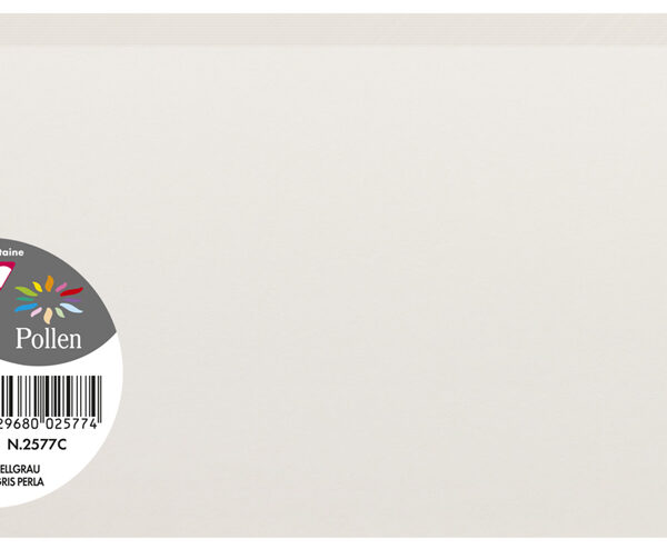 Helder grijze dubbele kaarten formaat lang van Clairefontaine