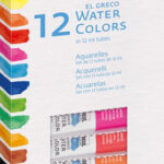 Aquarelverf El Greco, 12 ml, set van 12
