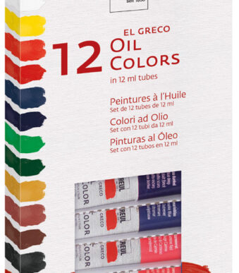 Kreul olieverf El Greco, 12 ml, set van 12 stuks