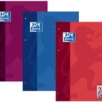 Oxford schrijfblok A4-formaat, 50 vellen, gelinieerd met 20 regels.