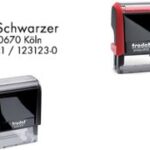 Tekststempel automaat Printy 4910 4.0, 3-regelig, rood