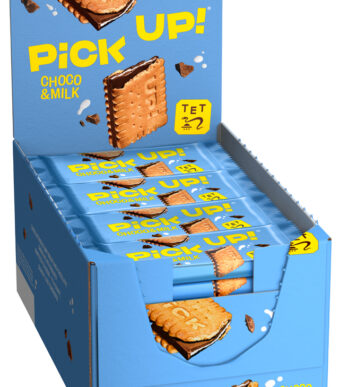 Repen met chocolade en melk, displayverpakking