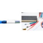 Balpen BIC 4 kleuren met grip, 0,32 mm