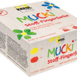 Stoffen vingerverf 'MUCKI', set van 4 x 150 ml