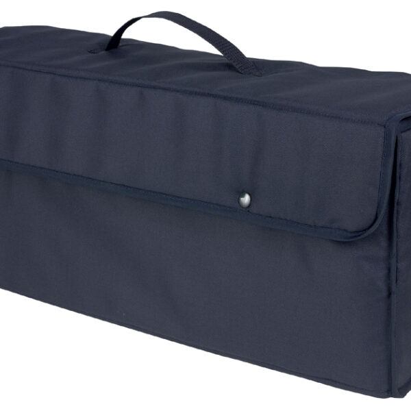 Papierstroomvloerbrochurehouder, 7 vakken, aluminium-kleurig.