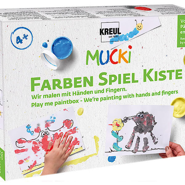 Vingerverf 'Dikkerige', set van 5 x 50 ml