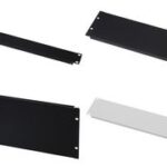 19" blindpaneel, 2 HE, zwart (RAL 9005)