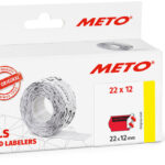 Voorgedrukte etiketten voor etiketteermachine, 22 x 12 mm