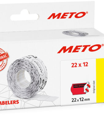 Voorgedrukte etiketten voor etiketteermachine, 22 x 12 mm