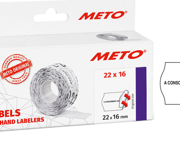Voorgedrukte etiketten voor etiketteerder, 22 x 16 mm