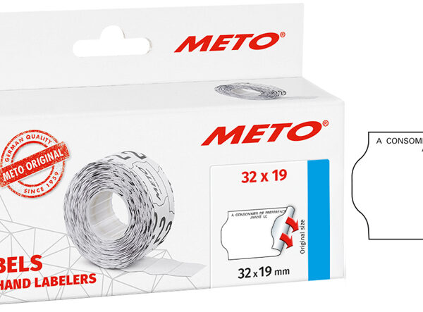 Voorbedrukte etiketten voor etiketteermachine, 32 x 19 mm