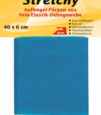 Rekbare kleurnagel-reparatielappen, 400 x 60 mm, middelblauw