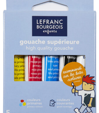 Lefranc Bourgeois Gouacheverf, 5 stuks à 10 ml, etui