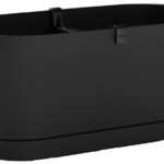 Bloembak 'Vega', breedte: 400 mm, essenhout.