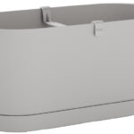 Bloembak 'Vega', breedte: 400 mm, grijs