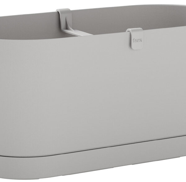 Bloembak 'Vega', breedte: 400 mm, grijs