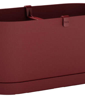 Bloembaksierbak 'Vega', breedte: 400 mm, zalmroze