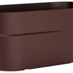 Plantenbak 'Sirio', breedte: 780 mm, bourgondiebruin.