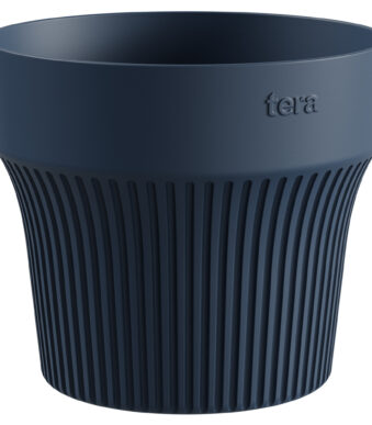 Ronde bloempot 'Tiny', diameter: 90 mm, laguneblauwe kleur