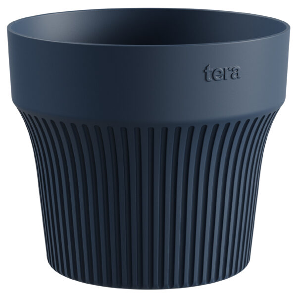 Ronde bloempot 'Tiny', diameter: 90 mm, laguneblauwe kleur