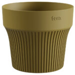 Tiny overplant bakje, diameter: 90 mm, gouden limoen