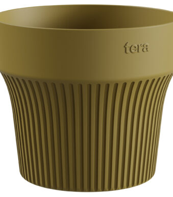 Tiny overplant bakje, diameter: 90 mm, gouden limoen