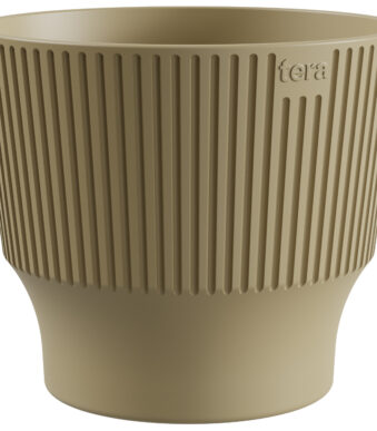 Decoratieve overpot 'Mini', diameter 130 mm, desertkleur