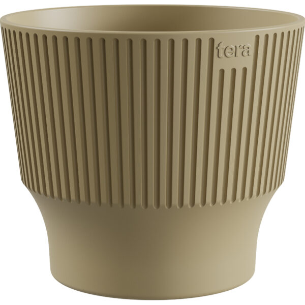 Decoratieve overpot 'Mini', diameter 130 mm, desertkleur