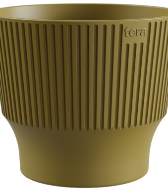 Mini overbloeipot, diameter 130 mm, goudgroen