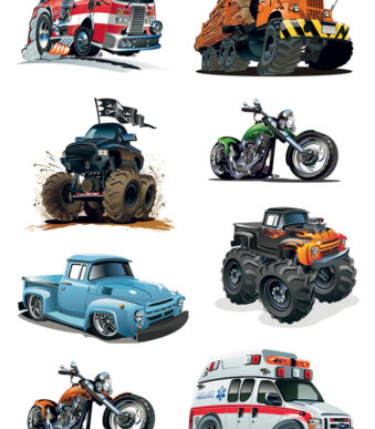 Etiketten Amerikaanse Oldtimers