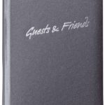 Gastenboek 'Gasten & Vrienden', antraciet, 144 pagina's