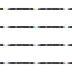 Tombow Dubbele Vezelpunt 'ABT DUAL BRUSH PEN', pauwenblauw