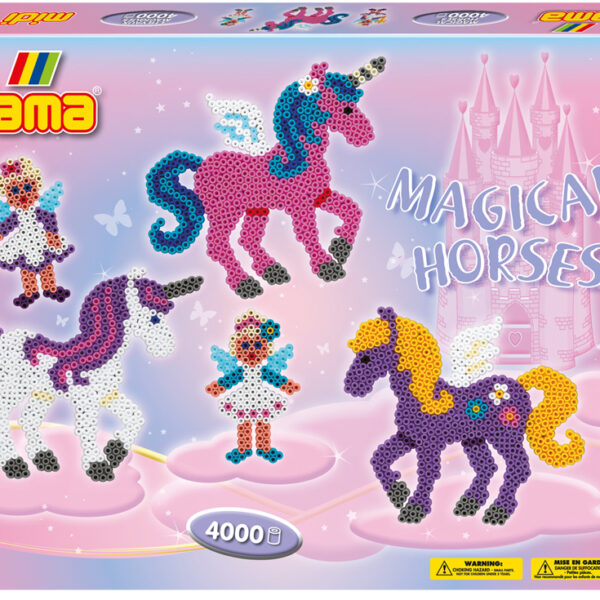 Hama kralen voor kinderen 'Betoverende paarden', geschenkverpakking