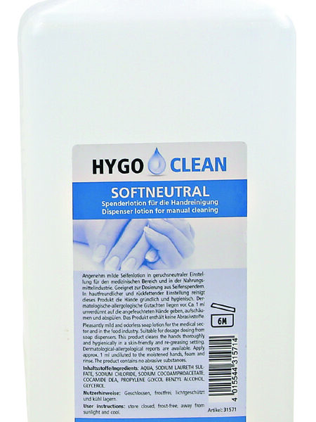 Handzeep 'Zacht Neutraal', 1 liter