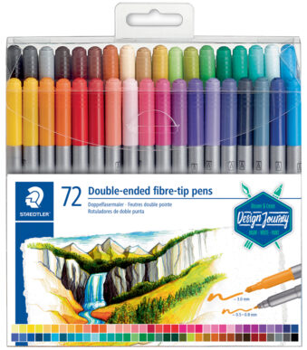 Staedtler dubbele viltstiften Design Journey, etui met 72 stuks