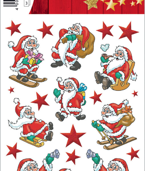 Herma kerstdecoratie-stickers 'klassieke kerst'