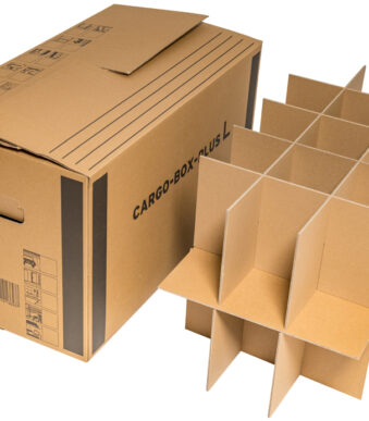 SMARTBOXPRO glazendoos, van golfkarton, bruin