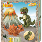 Hama kralenapplicatieset midi 3D 'Dino's', cadeauverpakking