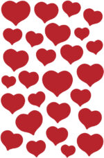 Herma Stickers Magische Rode Hartjes, Steen