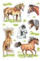 Herma-stickers 'Getekende paarden'