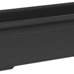 Bloembak 'Nara', breedte: 300 mm, antracietkleur.