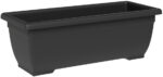 XXL bloembak 'Tora', breedte: 600 mm, antracietkleur
