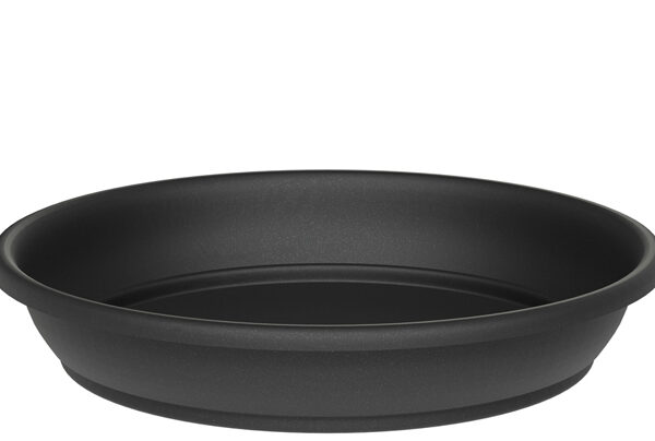 Onderzetters 'Aura Rond', diameter: 160 mm, antracietkleurig.