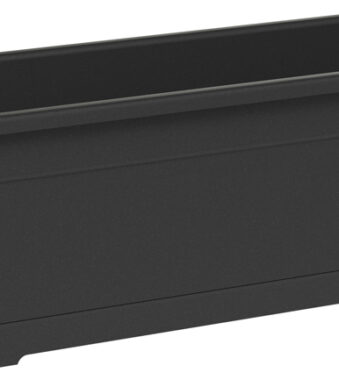 Bloembak 'Birka', breedte: 500 mm, antracietkleur.