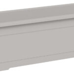 Bloembak 'Birka', breedte: 500 mm, wit