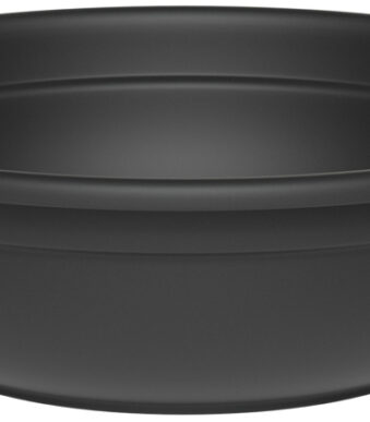 Plantenbak 'Ebla', diameter 200 mm, antracietkleur.